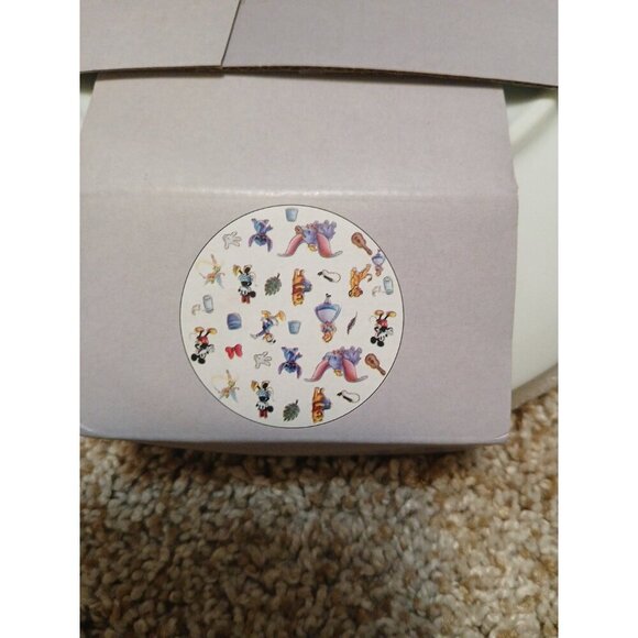 Set Of 4 Disney 100 Ceramic Dessert Plates (Lunch, Salad) 8" New In Package - Picture 3 of 6